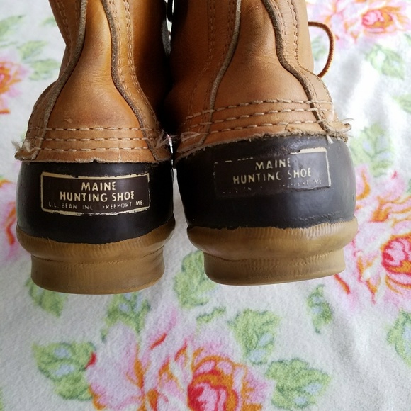 LL Bean Boots | VTG Lace Up Duck Boots - Picture 6 of 8